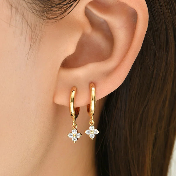 Alon Leaf Earrings — view 2